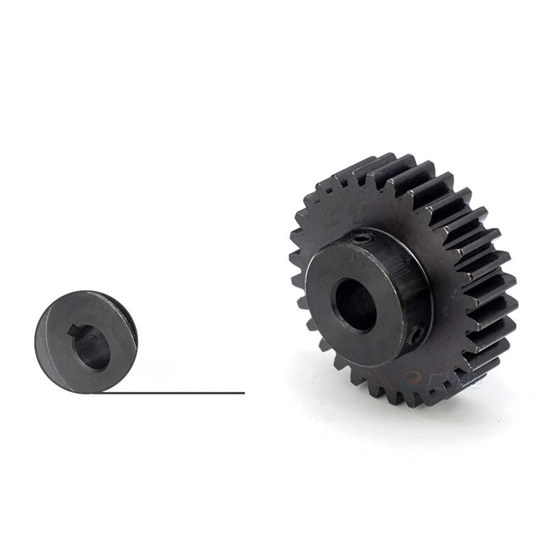 Spur Gears 1.5 Mod Transmission Gear With Step 45#Steel Pinion Motor Gear 15~50T