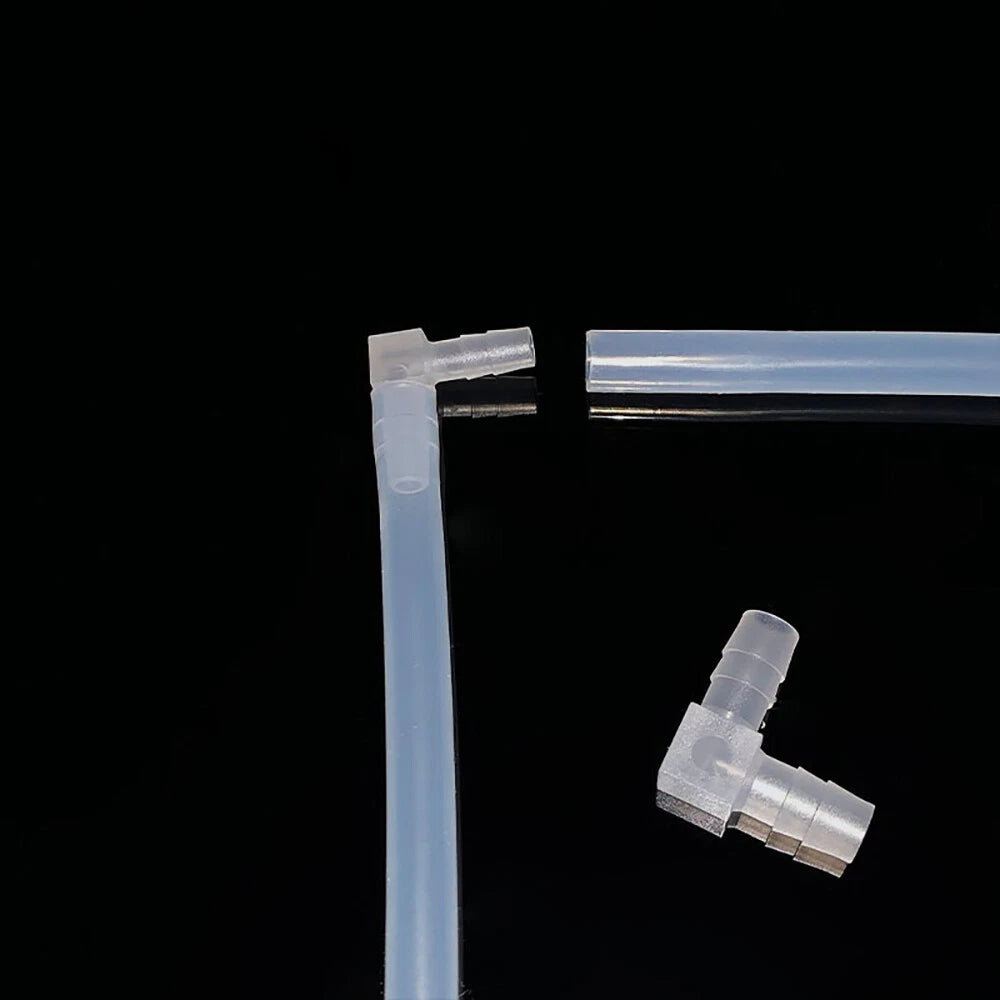 90° Elbow Barbed Hose Connector — Plastic Push-In Fitting for Air & Water Pipe 4mm–20mm