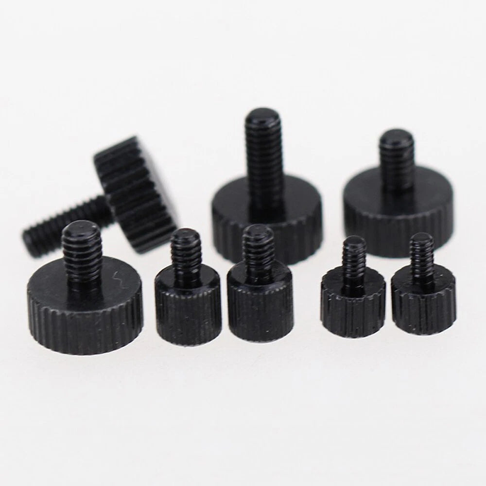 M2.5 Knurled Thumb Screws — Flat Head, Hand-Grip Bolts for PC Case & Electronics
