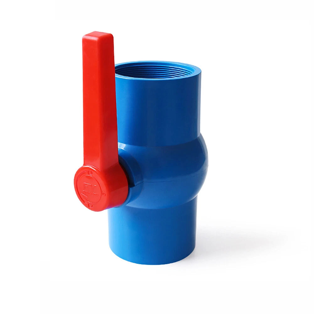 PVC Pipe Fittings Ball Valve Socket Solvent Weld Female Threaded 20mm - 90mm