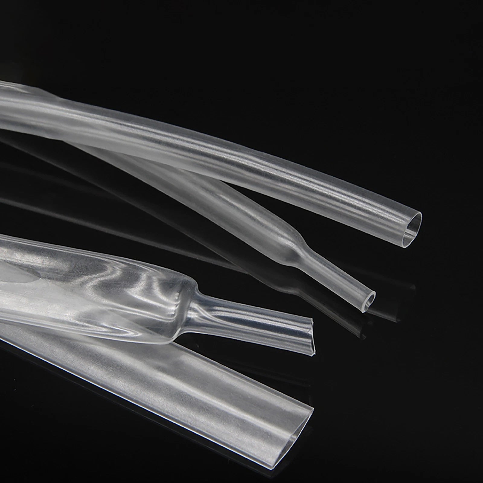 2:1 Heat Shrink Tubing Clear Transparent — φ0.6mm to φ100mm, 1M / 5M / 10M