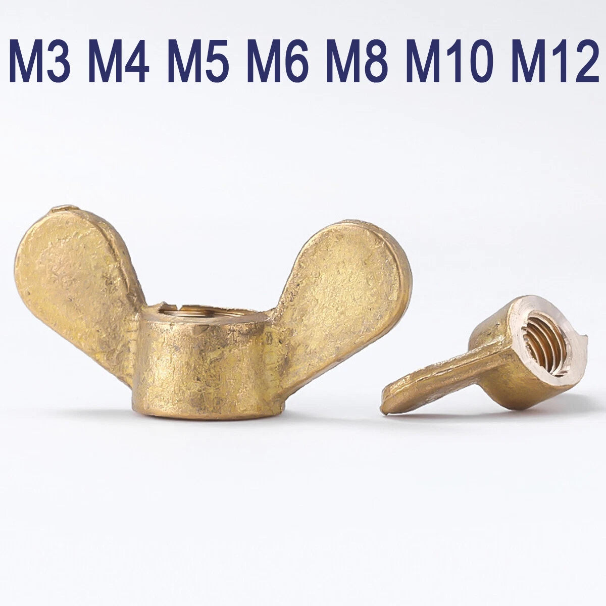 Solid Brass Wing Nuts For Metric Bolts & Screws Brass Wingnuts M4 M5 M6 M8 M10