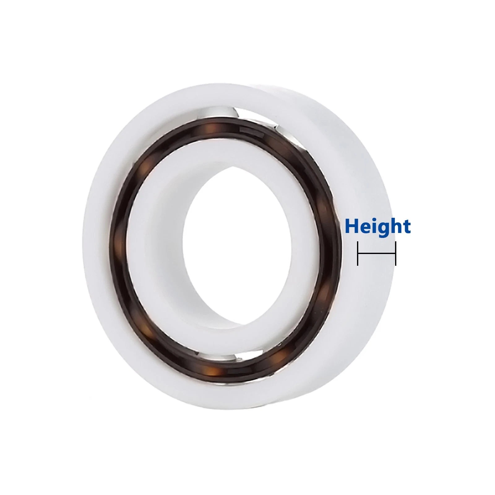 POM Plastic Bearing Glass Ball Deep Groove Balls Bearings ID 8mm-30mm OD 22-55mm
