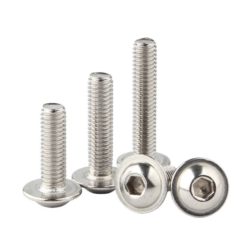 Hex Socket Pan Head Screws – A2 Stainless Steel, M2 to M8, Metric, Fully Threaded (3–60mm Lengths)