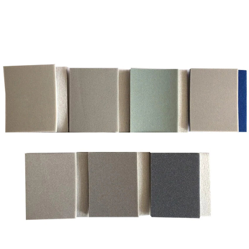 Foam Sanding Block Flexible Wet/Dry Abrasive Sandpaper Sponge Pads 300-3000 Grit