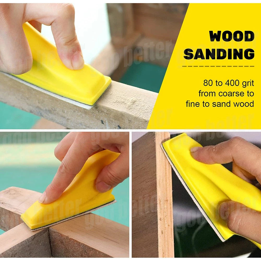 100PCS 3.5x1inch Sandpaper Kit Woodworking Detail Sanding Sheets 80 To 600 Grit