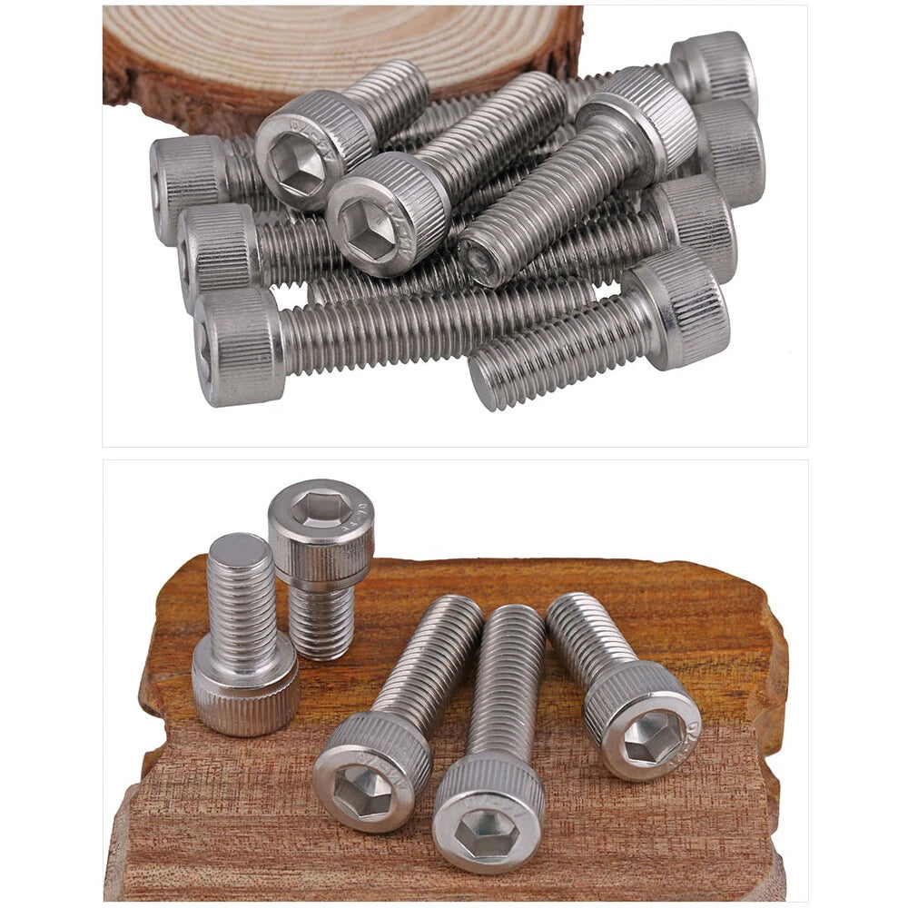 316 Stainless Steel Socket Cap Head Screws M2–M12 — Hex Allen Drive Machine Bolts