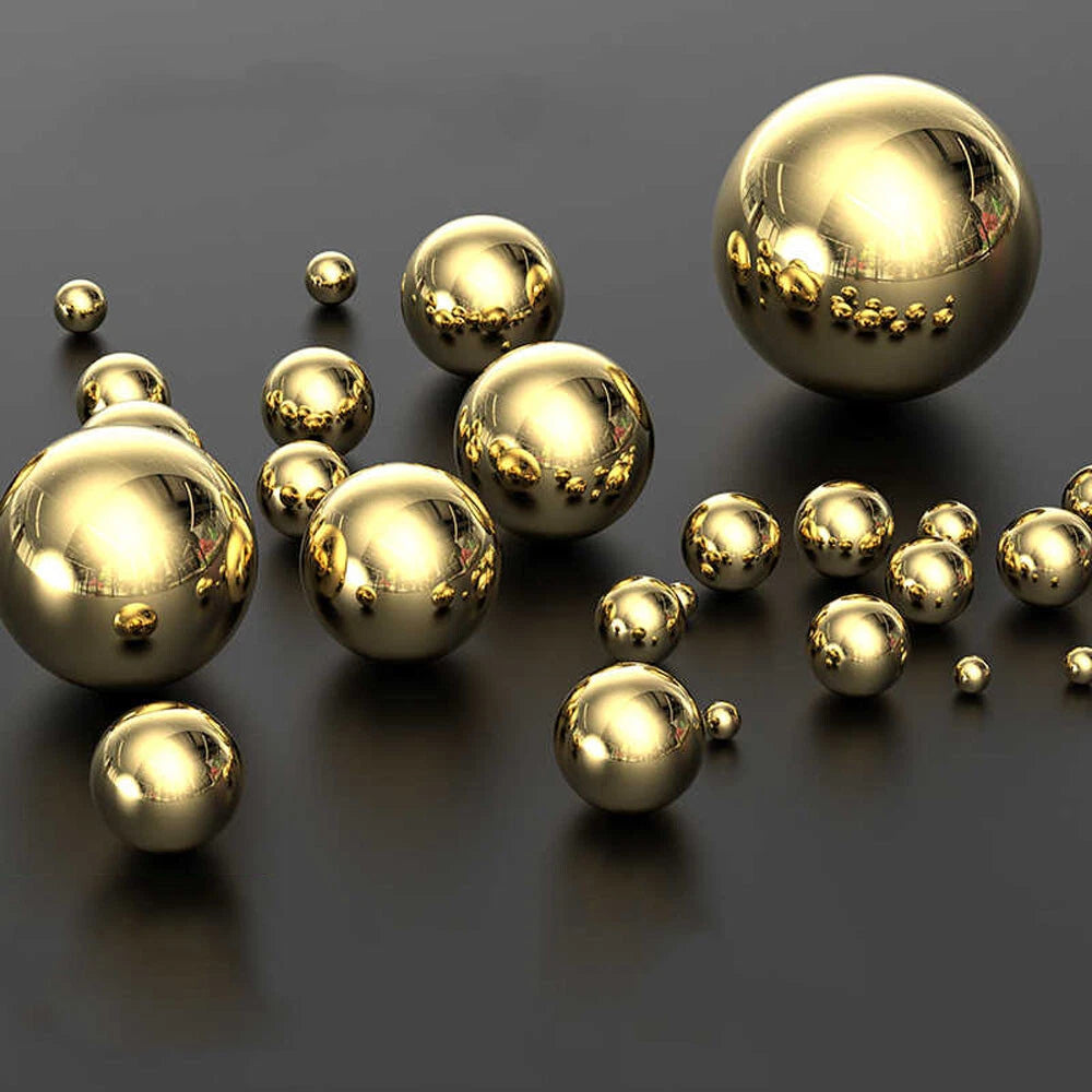 H62 Brass Solid Balls Bearings Balls Industrial Precision Dia 1mm-60mm All Sizes