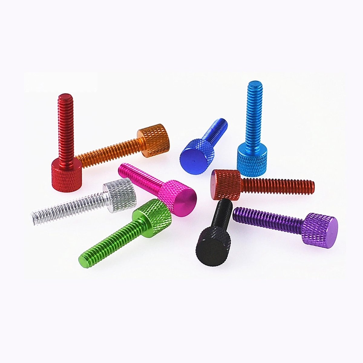 UNC 1/4 - 20 Aluminum Knurled Flat Thumb Screws 30mm (1 - 3/16") – Hand Grip Bolts for PC Case & Camera - HomeDIYer