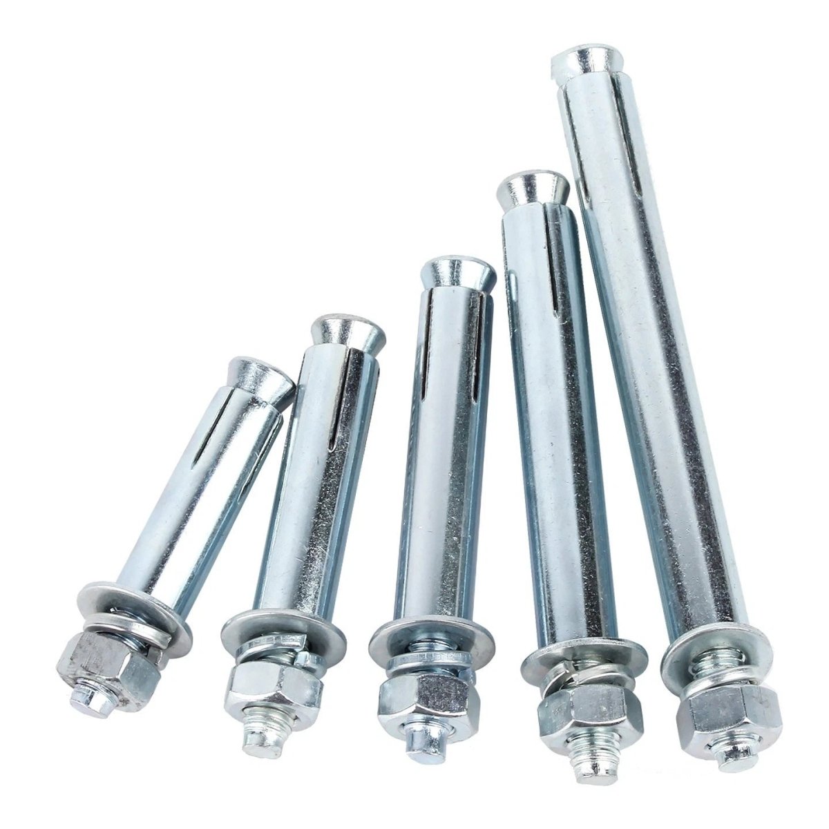 Sleeve Anchor Expansion Bolts for Concrete – Galvanised Carbon Steel M6 to M20 - HomeDIYer