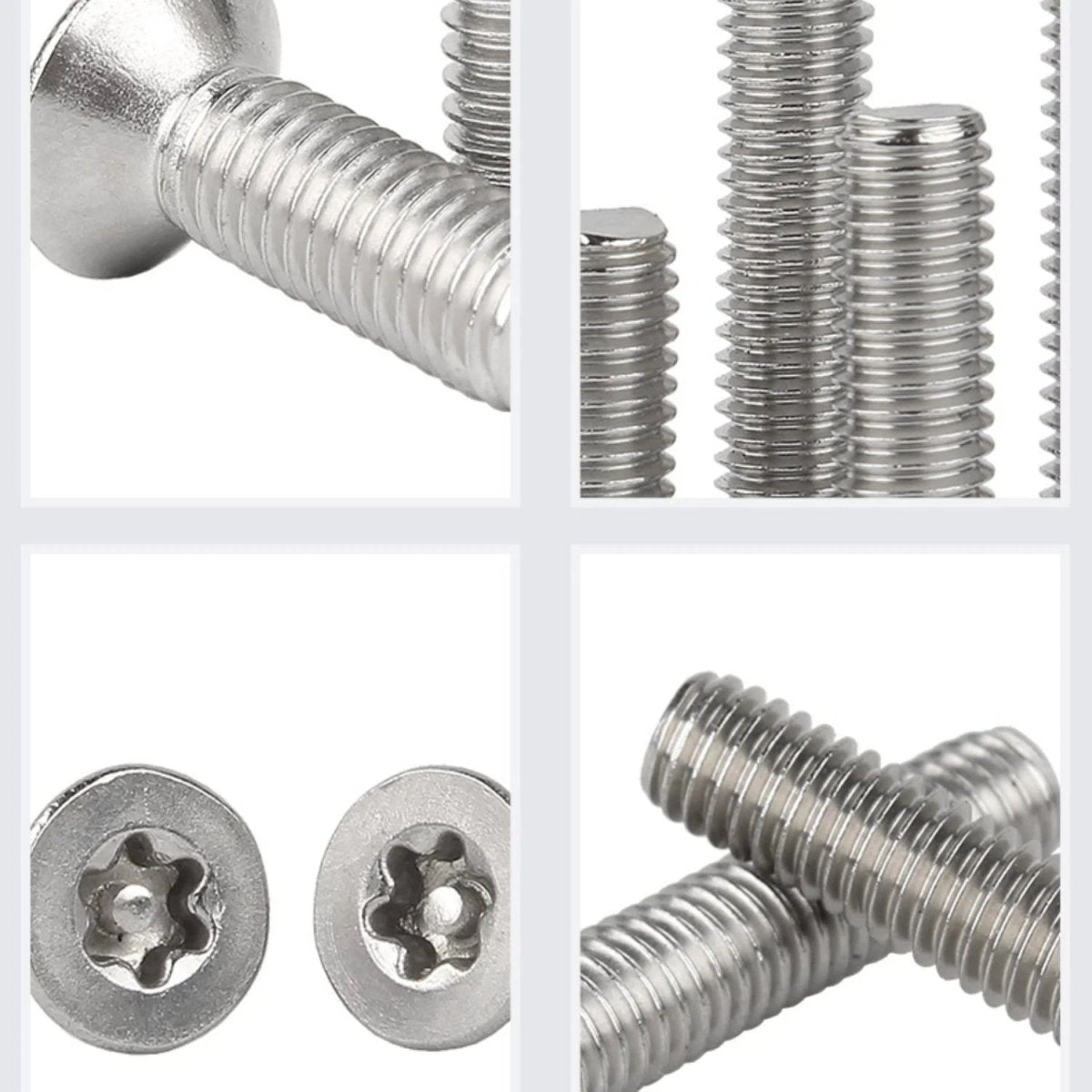 M3–M8 Pin Torx Countersunk Flat Head Machine Screws | A2 Stainless Steel - HomeDIYer