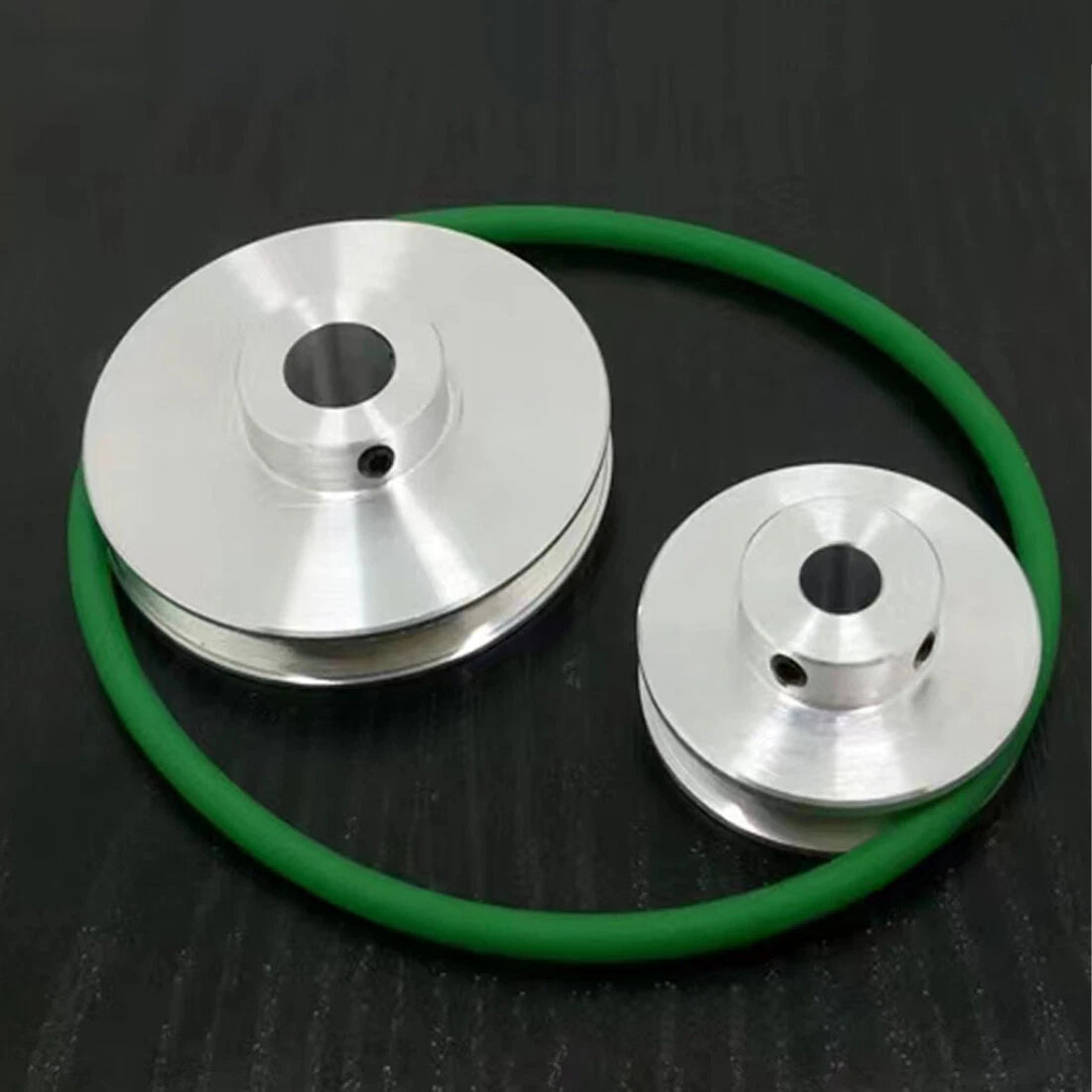 Aluminum V Grooved Pulley O Round Belt Pulleys For 6mm Width Belt OD 20mm-80mm