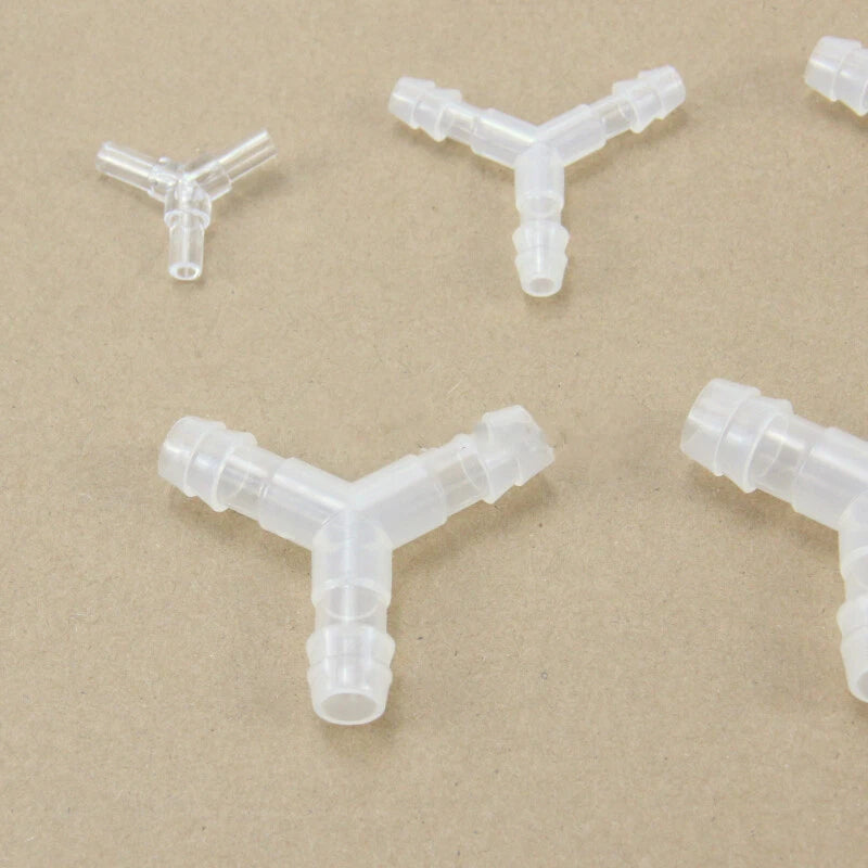 Plastic Hose Barb Fittings — Straight, Reducer, L, T, Y-Shape Pagoda Connectors