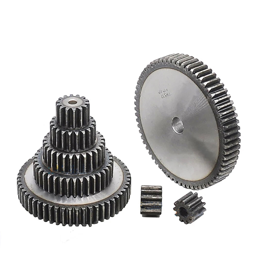 2M Cylindrical Spur Gear 12 - 100 Tooth Diameter 28mm - 204mm 45# Carbon Steel