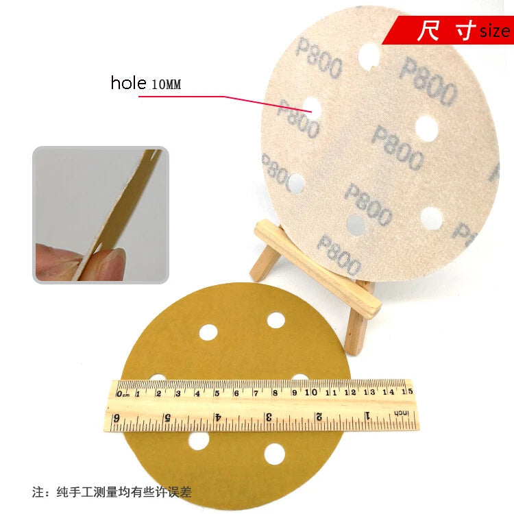 125mm Sanding Discs Sandpaper Sheets Electric Orbital Sander Pads for Wood/Metal