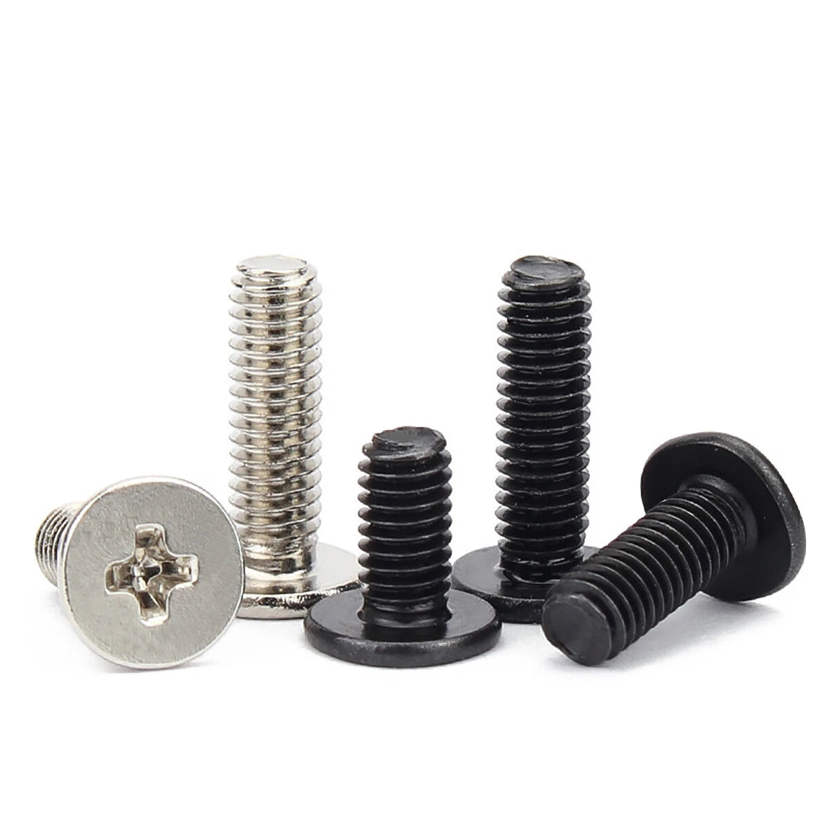 Phillips Low Wafer Head Machine Screws M2-M4 – Nickel or Black Zinc Plated for Laptop & Computer Repair