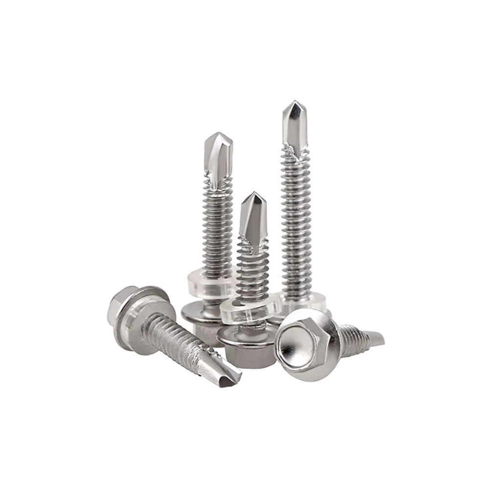 410 SS Hex Head Self‑Drilling Tek Screws – M4.2 M4.8 M5.2 M6.3 for Roofing & Sheeting