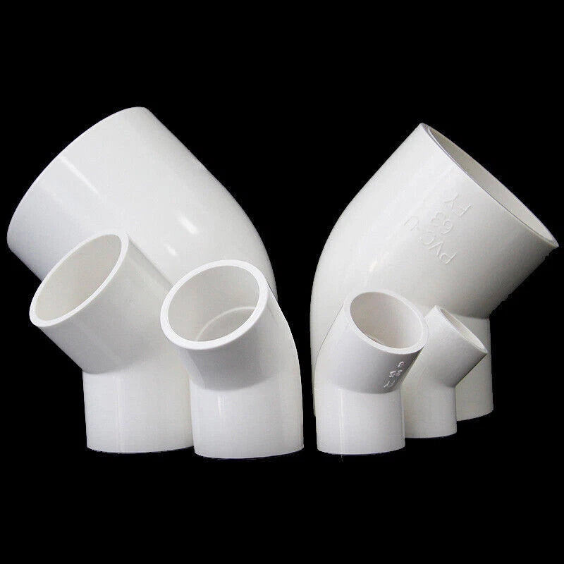 PVC 45 Degree Elbow Pressure Fittings Adhesive Water Pipe Fitting ID 20mm~ 200mm