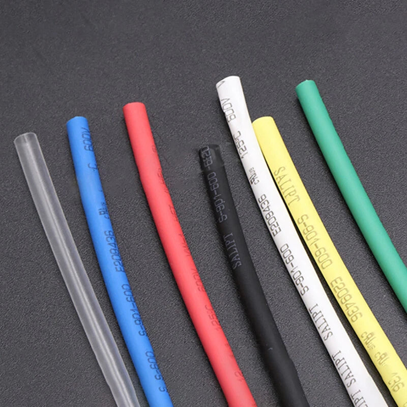 2:1 Polyolefin Heat Shrink Tubing — φ3.5mm to φ6mm, Multiple Colors & Lengths