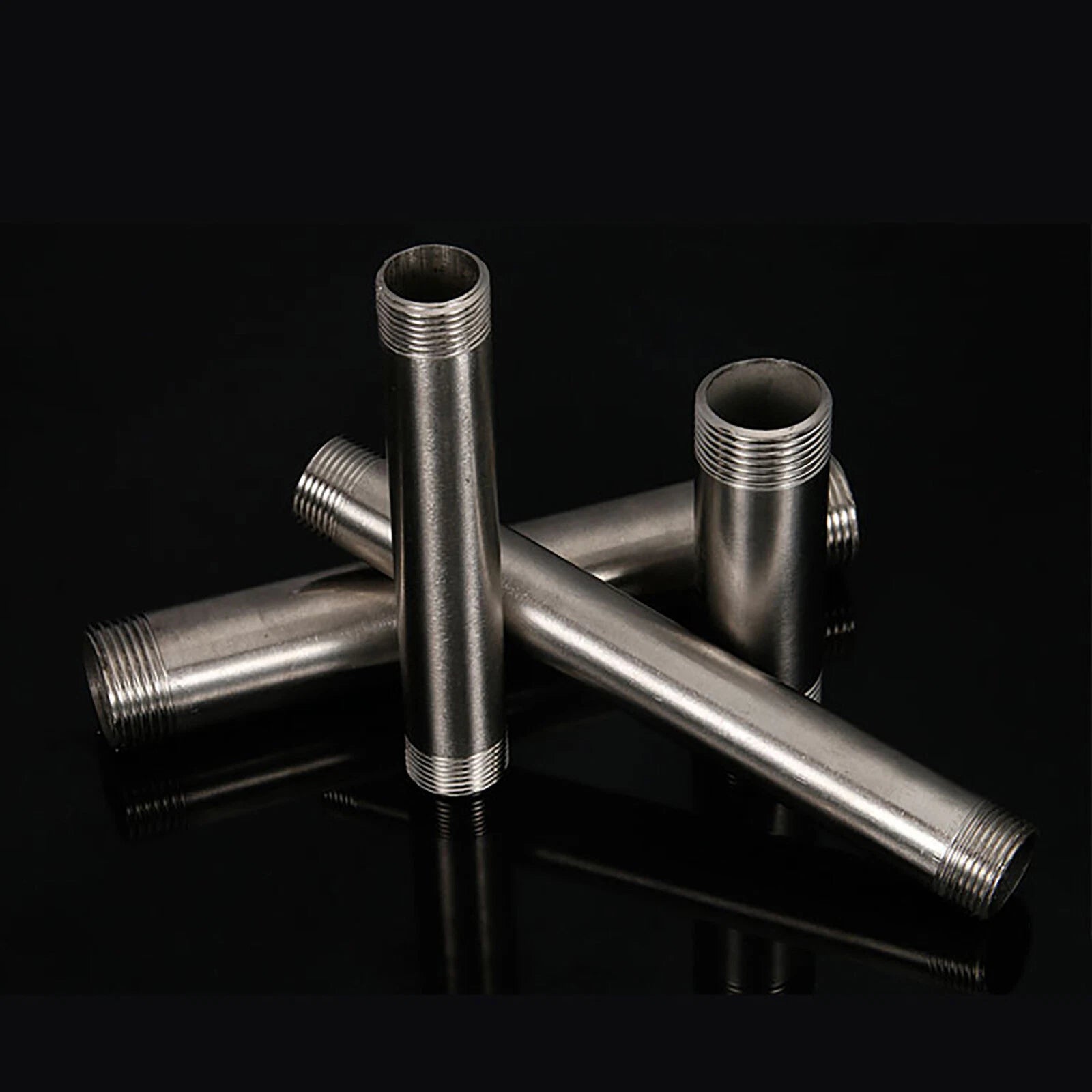 304 Stainless Steel Barrel Nipple BSP Male Pipe Fitting — 3/4" & 1" Thread