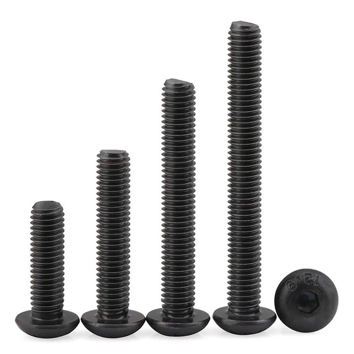 Button Pan Head Socket Cap Screws Grade 12.9 | M3 M4 M5 M6 M8 Allen Key Bolts - HomeDIYer