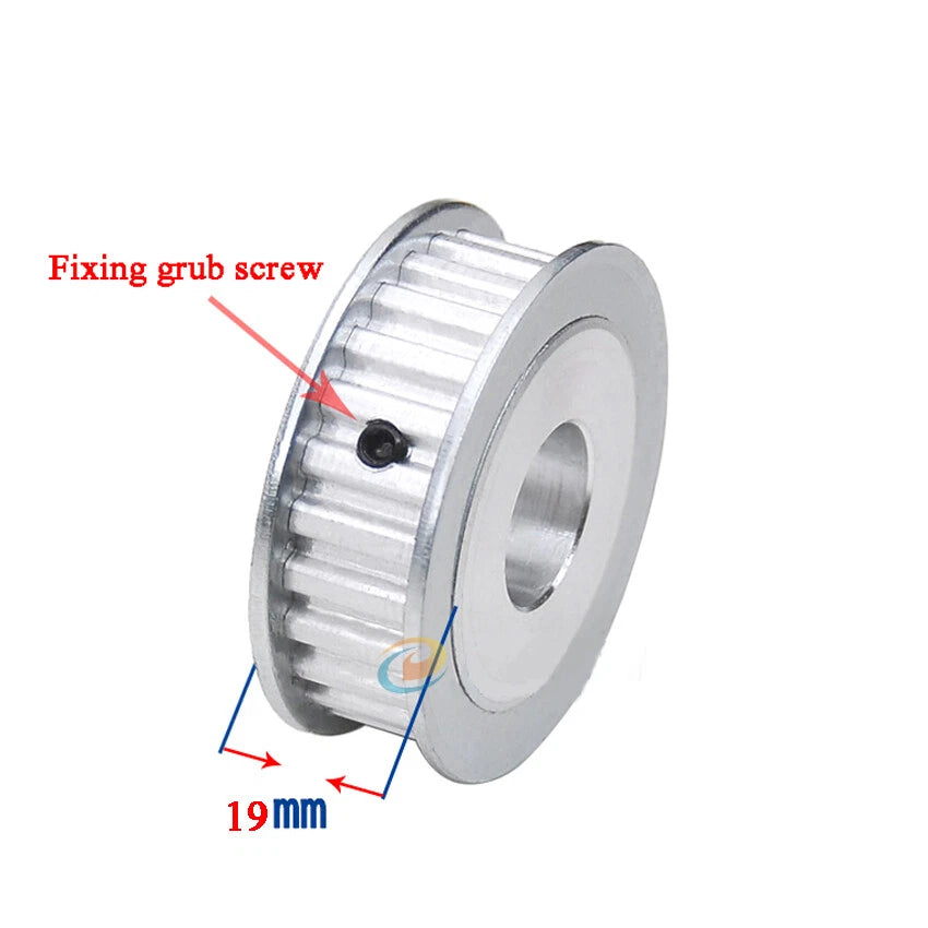 HTD-3M 12T-120T Timing Belt Pulley Without Step Bore 4-15mm, For 15mm Width Belt