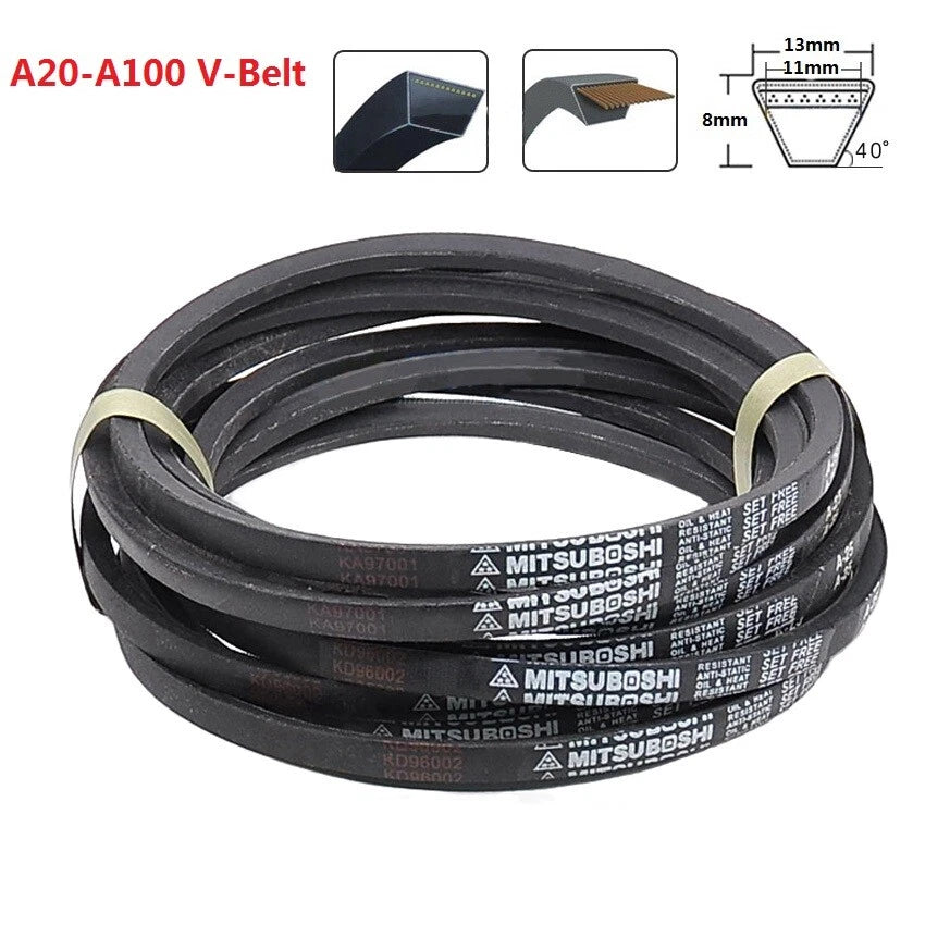 A Section V-Belt A20 to A100 — Classical 13×8mm Power Drive Belt