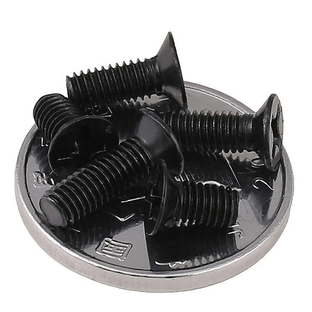 Black Zinc-Plated Phillips Countersunk Flat Head Machine Screws M2 M2.5 M3 — Flush-Fit Micro Screws 3mm to 16mm