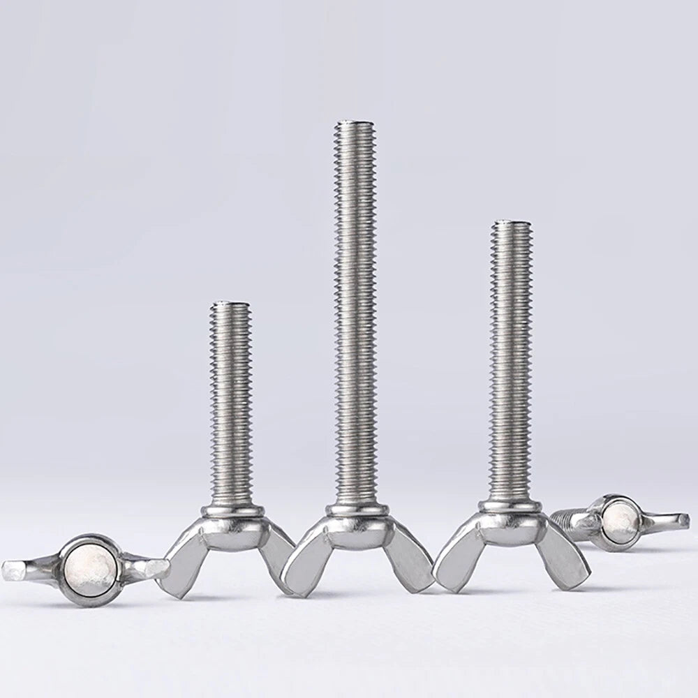 316/201 Stainless Steel High Strength Wing Bolts Butterfly Wing Screws M4 - M10