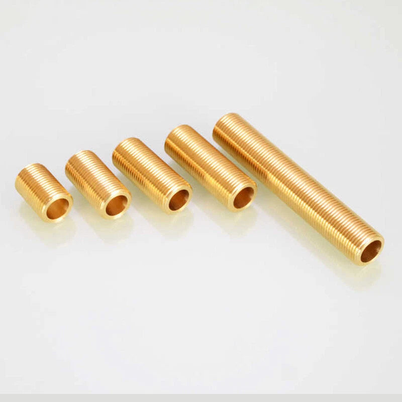 1/2" DN15 Male Thread Brass Pipe Extender Nipple | 30mm–120mm
