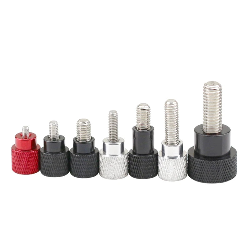Knurled Thumb Screws with Steps – Aluminium Alloy Hand Grip Step Bolts M3 M4 M5 M6 M8 M10