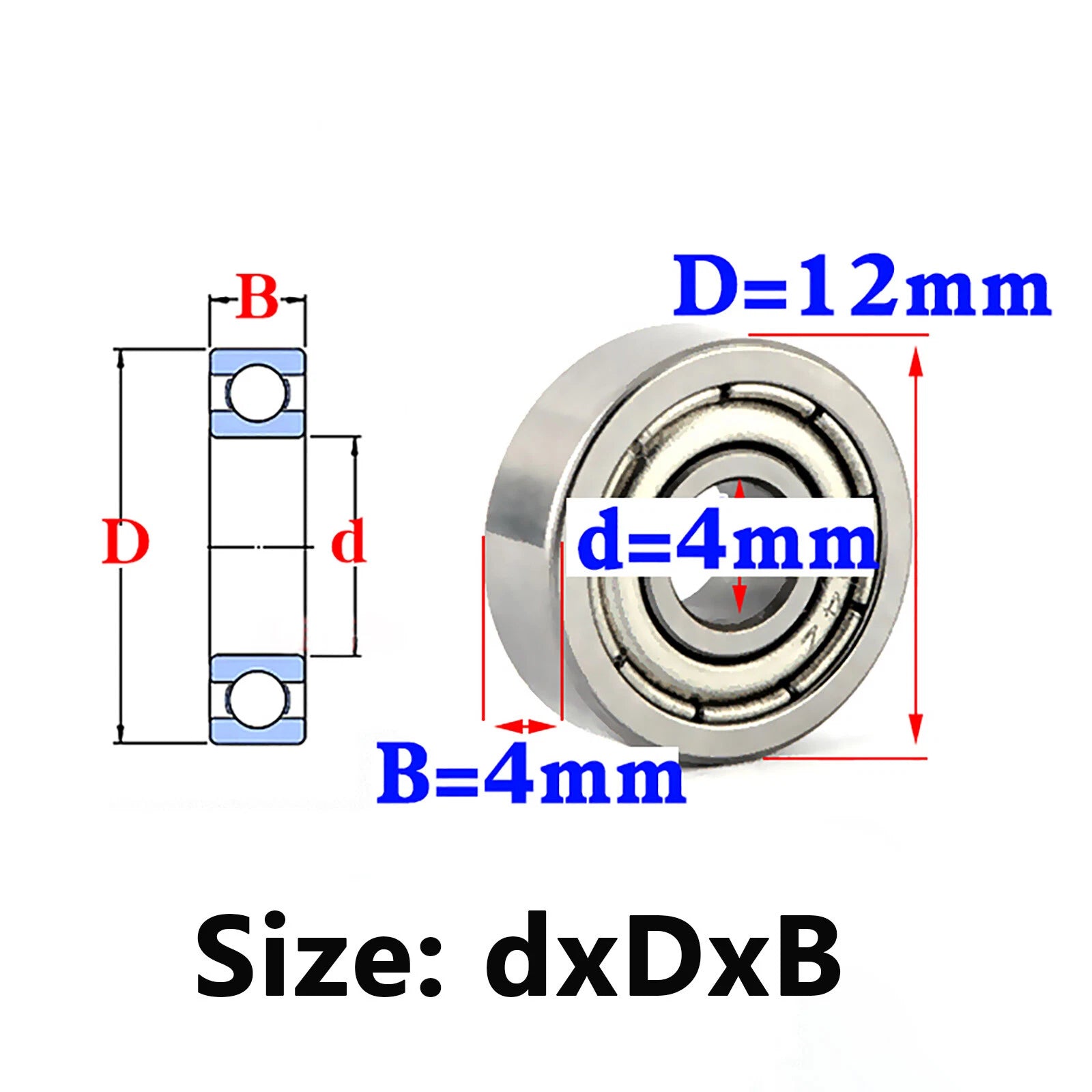 HCH 604-609 2RS/ZZ Ball Bearing Rubber Or Metal Seals Deep Groove Ball Bearings