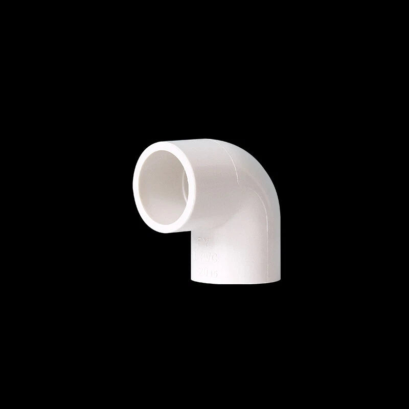 16mm-200mm White PVC 90 Degree Water Supply Elbow Joint Water Pipe Fittings