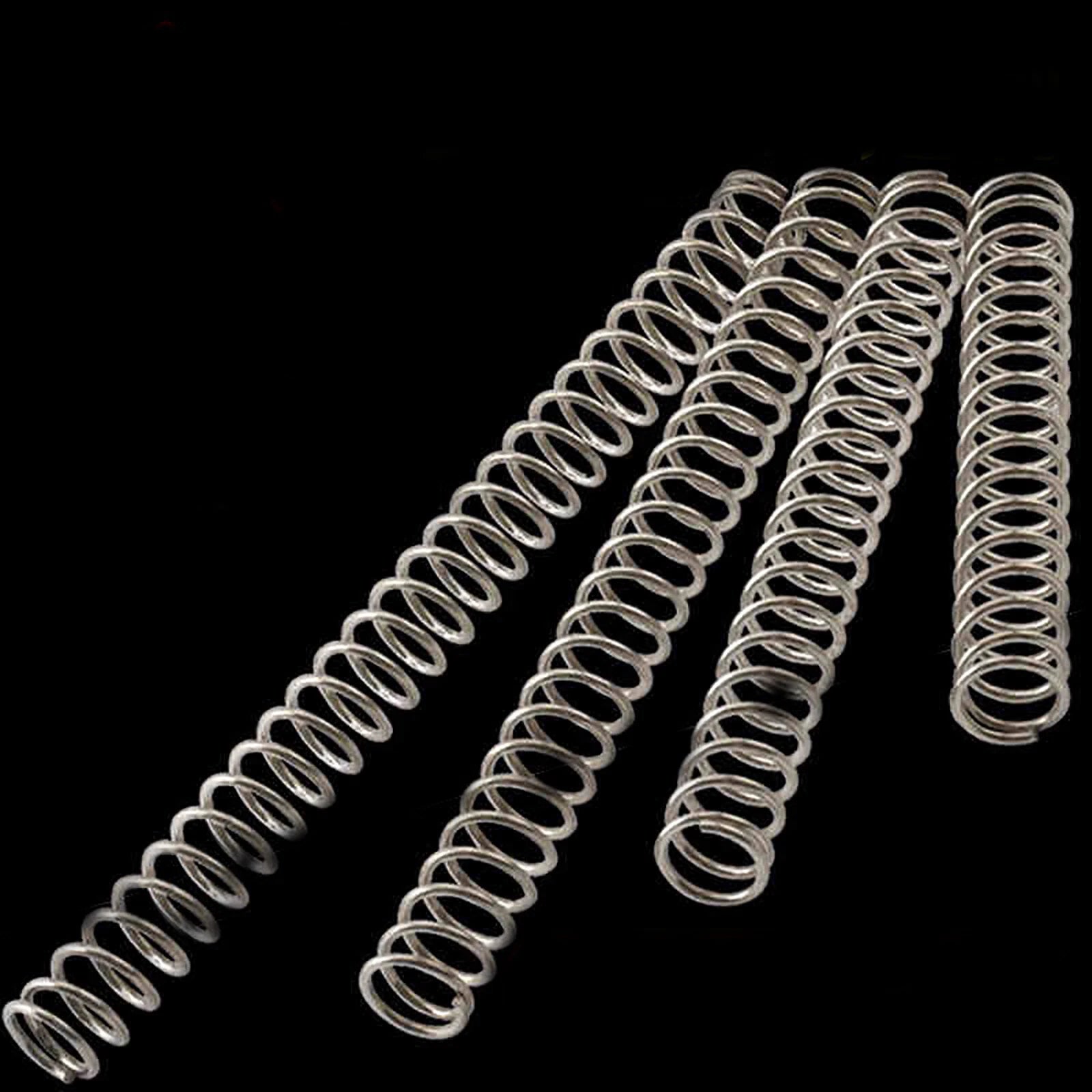 5pcs Stainless Steel Compression Springs L:60/70/80/90/100mm  Wire Dia.0.5-1.4mm