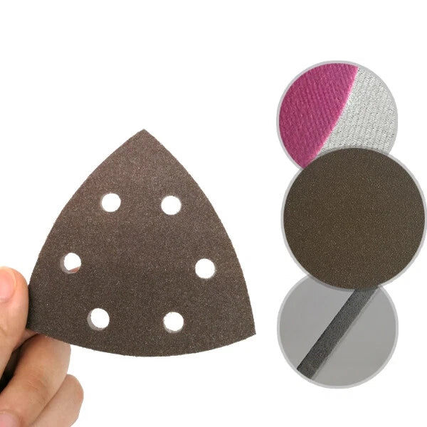 Triangle Sandpaper Sheets for Electric Mouse Sander 90mm Palm Foam Sanding Pads