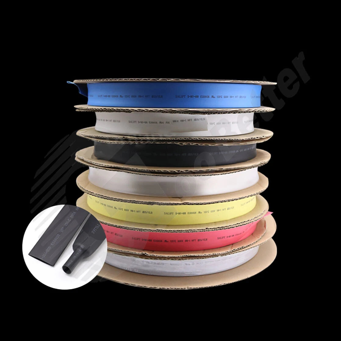 Heat Shrink Tubing φ14–φ20mm | 7 Colors | Polyolefin 2:1 Ratio | 1m / 2m / 5m
