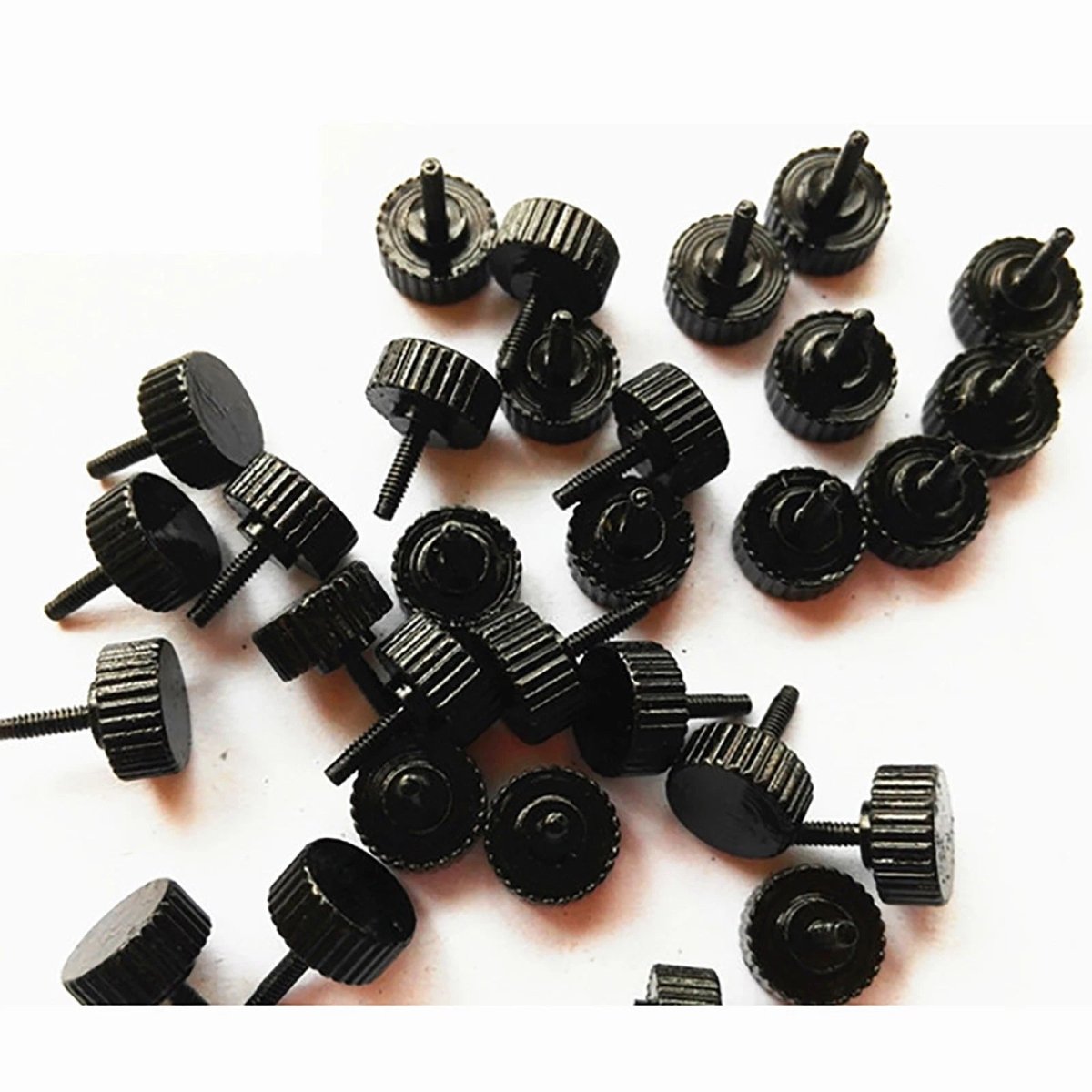 M1.6 High‑Type Knurled Thumb Screw – Black Carbon Steel Hand Grip Bolt (3–10mm) - HomeDIYer