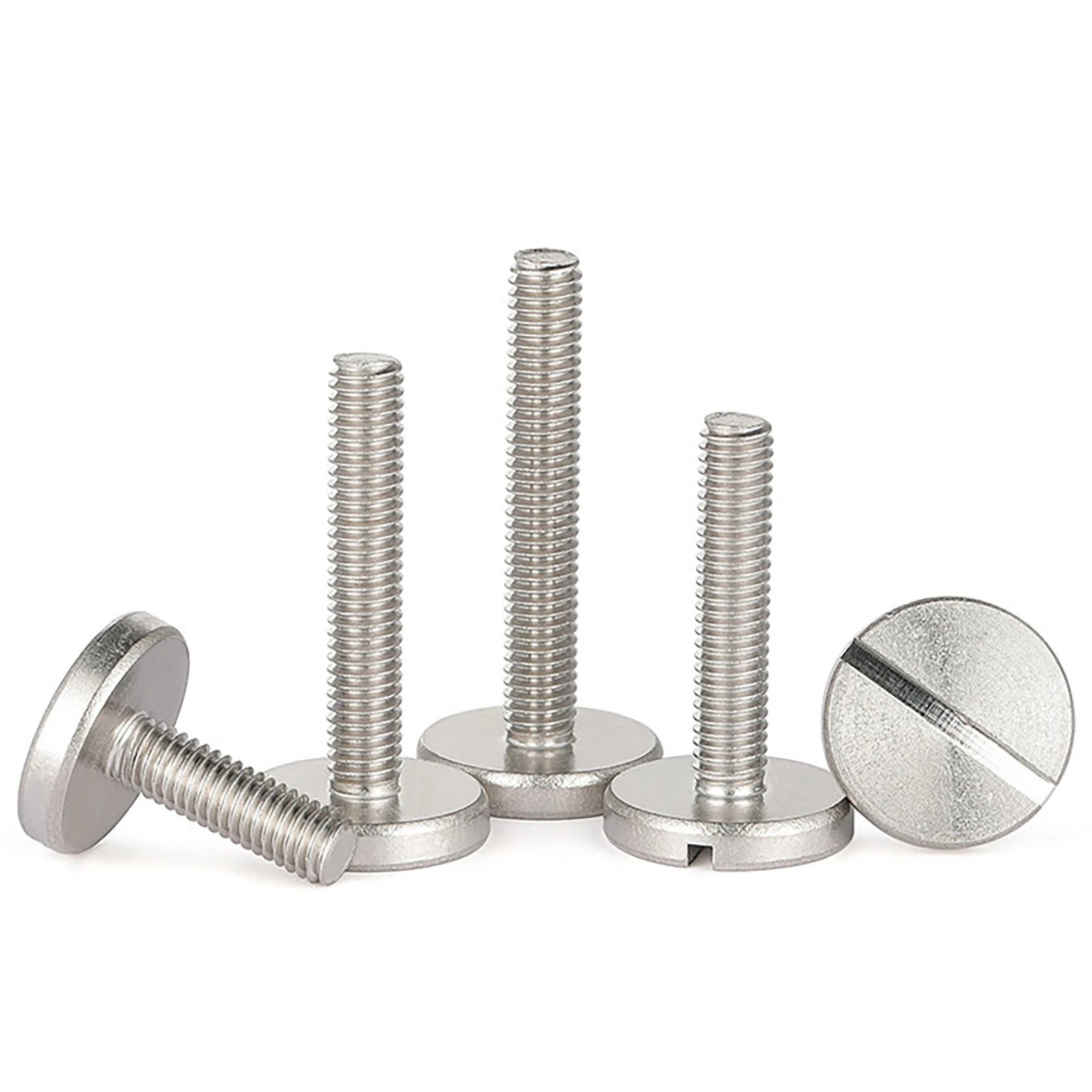 A2 Stainless Steel Slotted Large Head Machine Screws — Wide Pan Bolt DIN 921 | M2–M10