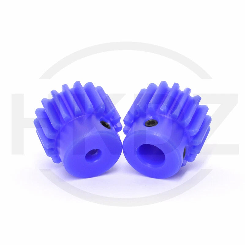 1.5 Mod Blue Nylon Spur Gear 15-60T,Bore 6-12mm Pinion Gear With Step Motor Gear