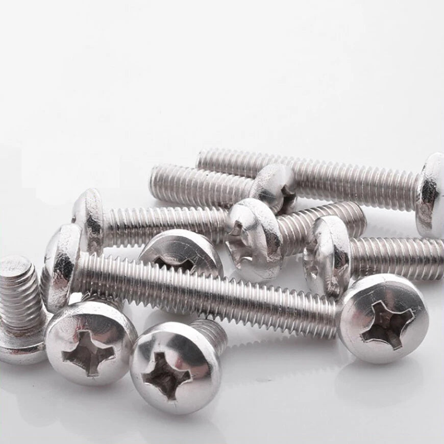 UNC 2#-56 4#-40 6#-32 8#-32 Phillips Pan Head Machine Screws A2 Stainless Steel
