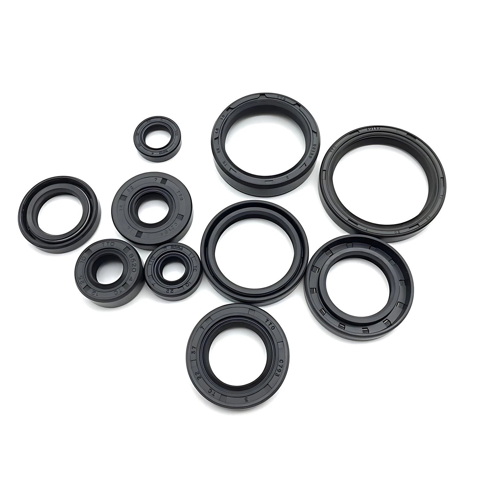 TC Oil Seal NBR Double Lip Rotary Shaft Seal — 40mm to 400mm (ID × OD × Height)