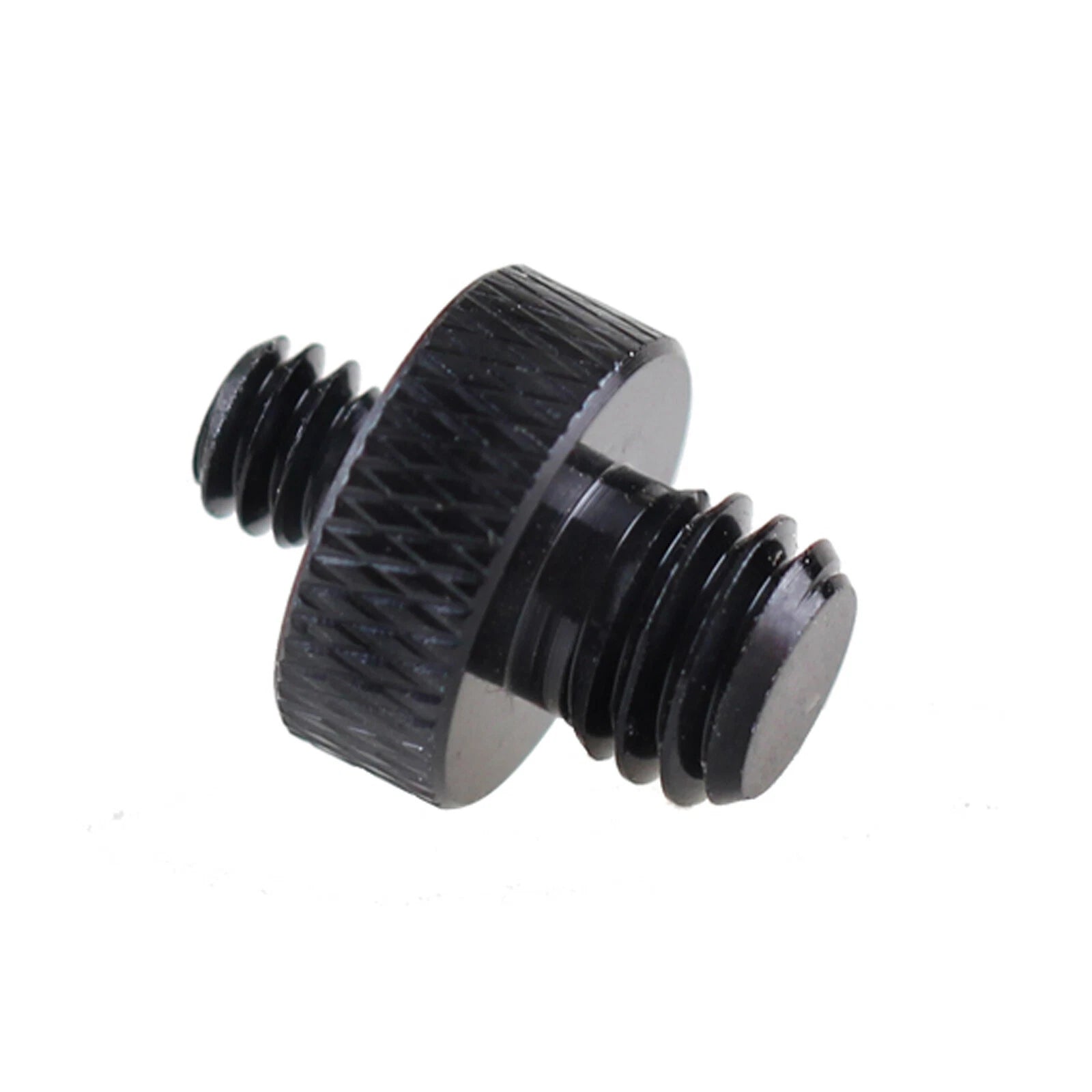 BSW 3/8 1/4 Knurled Thumb Screws Aluminum Double End Thread Hand Grip Knob Bolts