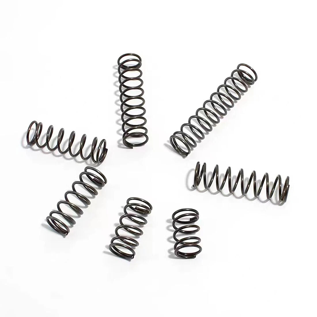 10pcs Wire Dia.0.6/0.7/0.8mm Long 10-50mm Small Springs Compression Spring Steel