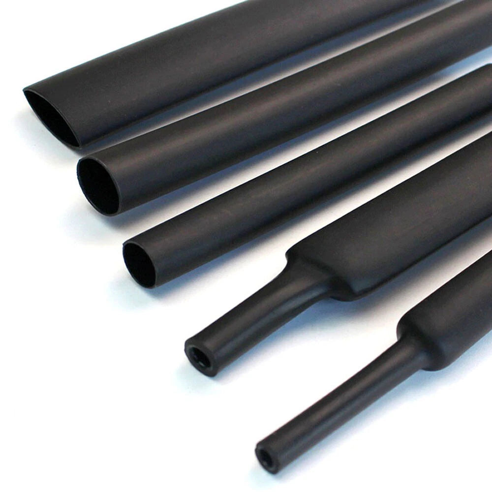 Black Heat Shrink Tubing | 2:1 / 3:1 / 4:1 | 0.6mm–80mm | Electrical Insulation Sleeving