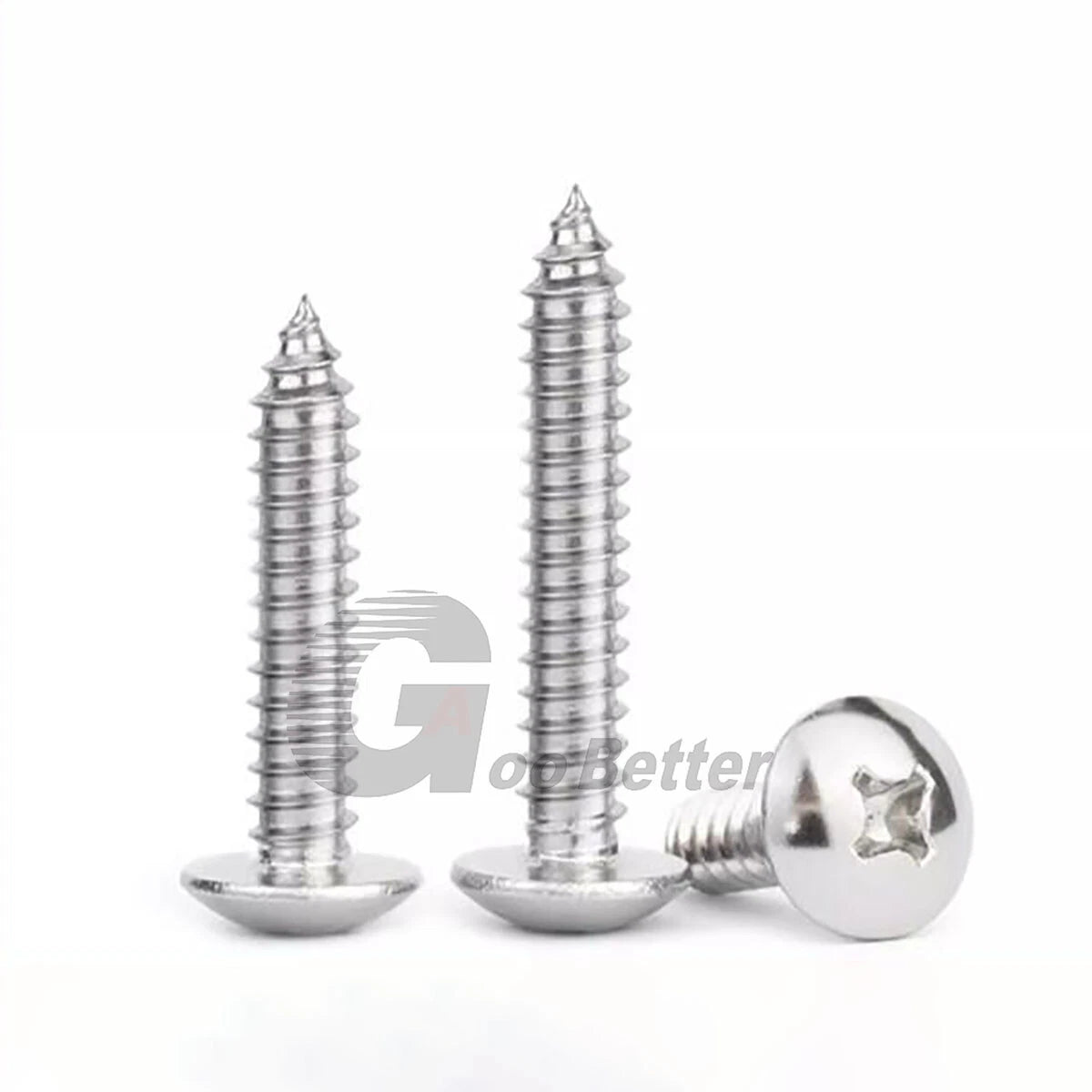 M5 M5.5 M6 M6.3 Phillips Truss Head Self Tapping Screws – A2 304 Stainless Steel