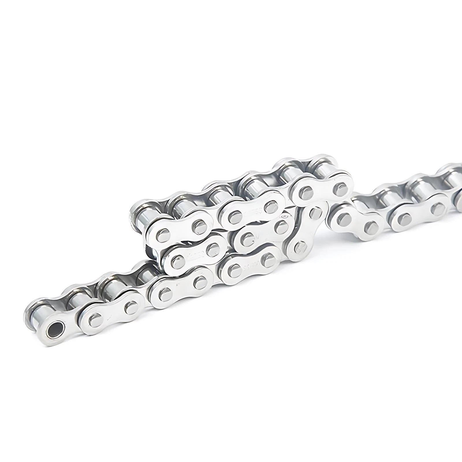 DUPLEX ROLLER CHAIN 06/08B 08A-24A X 1.524 METRE LENGTHS A2/304 STAINLESS STEEL