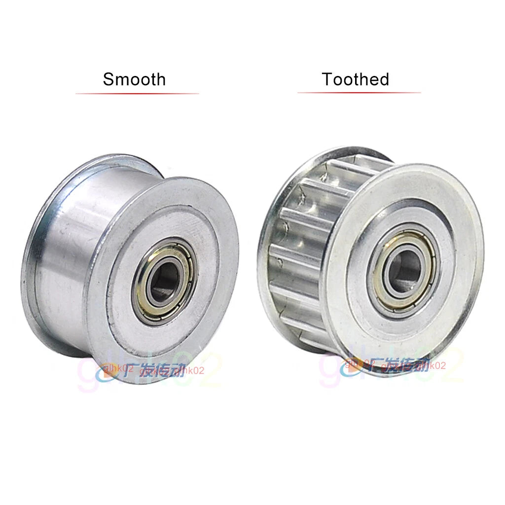 8M Timing Belt Idler Pulleys 15-30 Teeth Smooth 16 21 27 32mm Wide 5-25mm Bore