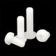 White Nylon Pan Head Machine Screws – M2 & M2.5, Pozi/Phillips Drive, Non‑Conductive & Corrosion‑Free