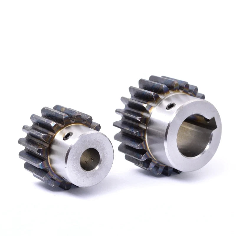 2 Mod 45# Steel Spur Gear 12T-35T Bore 8-30mm Pinion Gear with Step Motor Gears
