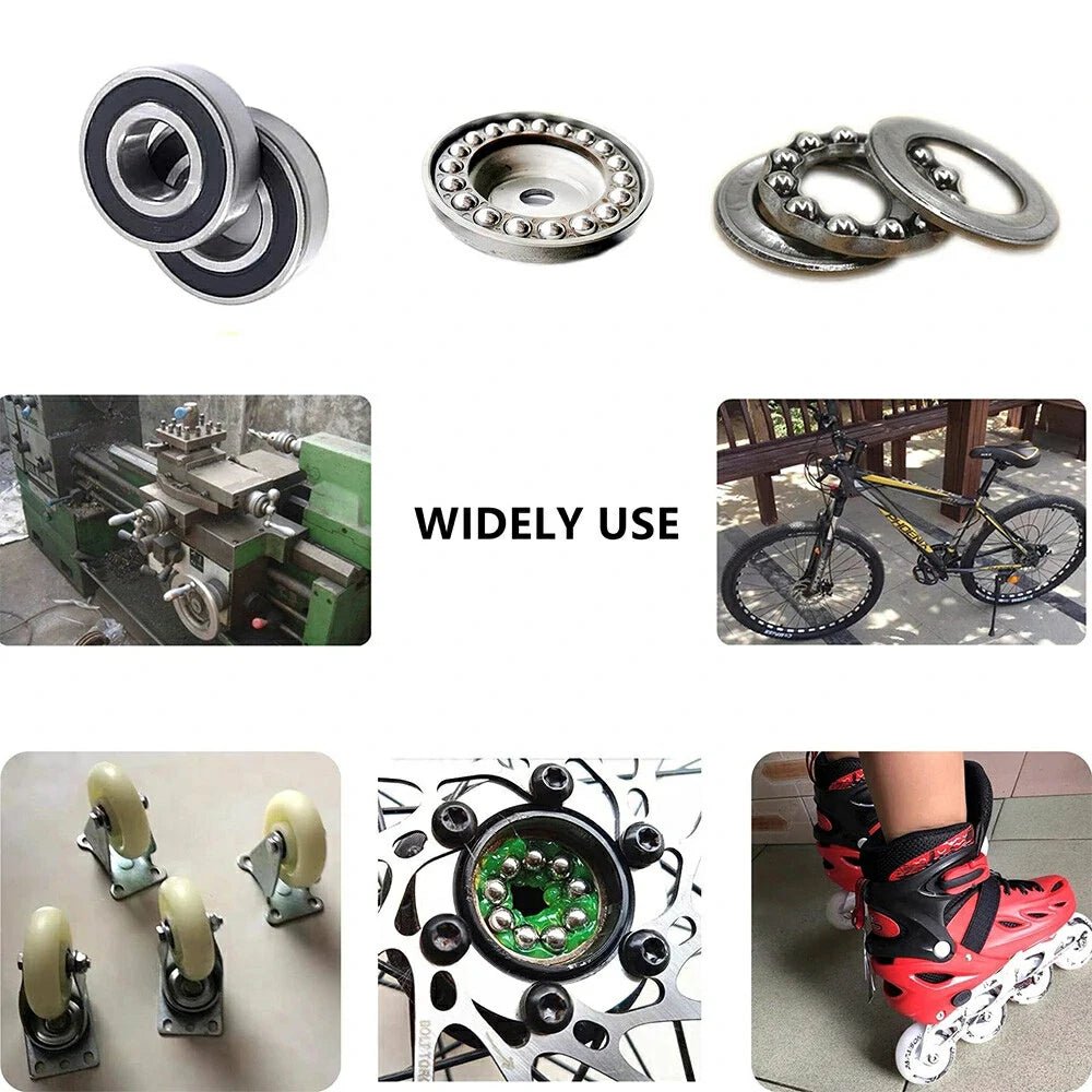 100Pcs Carbon Steel Balls High Precision Solid Bearing Beads Smooth Ball Dia 1 - 20mm - HomeDIYer